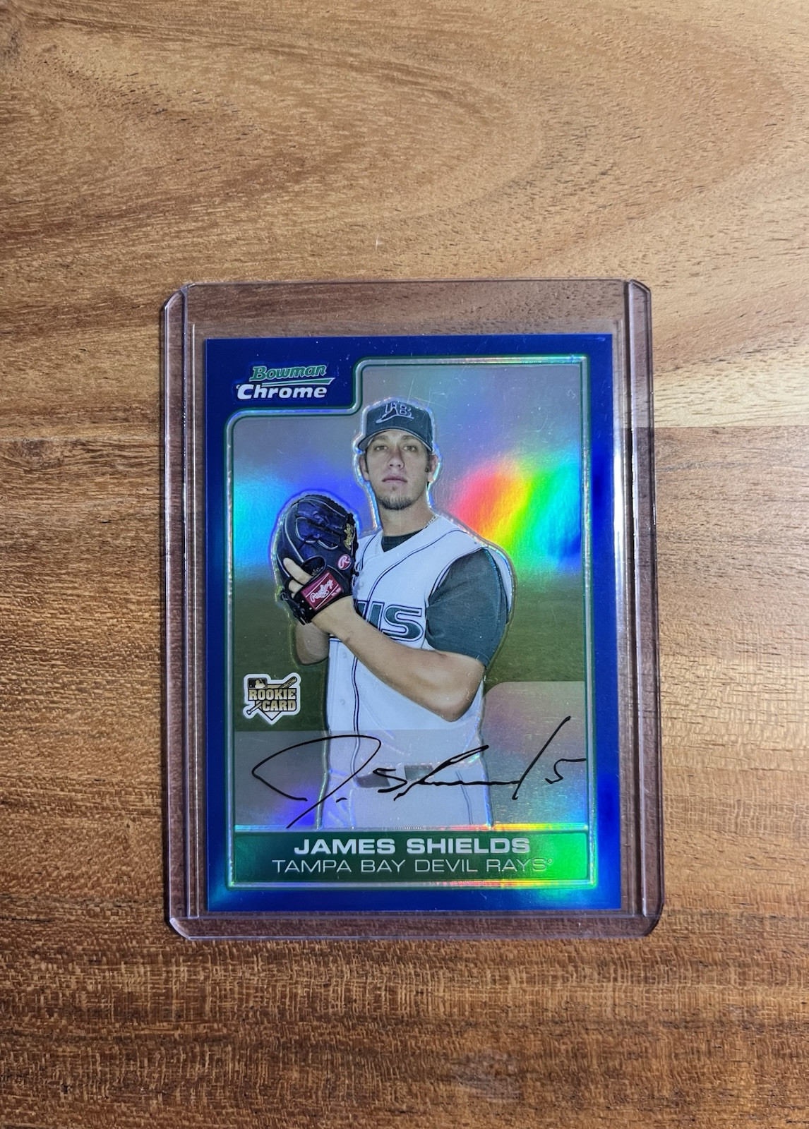 2006 James Shields Bowman Chrome Draft Blue Refractor /199 Rookie Card (RC) MINT