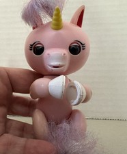 Fingerlings Baby Unicorn Pink With Rainbow Hair Works Music Sounds Interact Toy