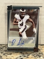 DEVONTA SMITH SIGNED 2021 CLEARLY DONRUSS RATED ROOKIE RC NICE AUTO NM-MT