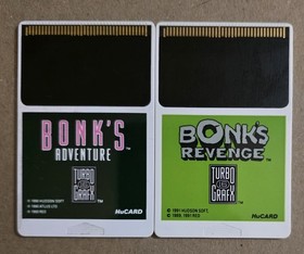Bonk's Adventure & Bonk's Revenge Bundle (TurboGrafx-16) Lot of 2 - Tested