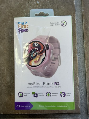 #ad #ad My First Fone R2 PINK 4G Music Smartwatch Phone GPS NIB $89.50
