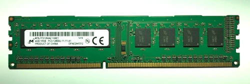 Micron DDR3 1600 PC3-12800U 1Rx8 CL11 1,5V Desktop DIMM MT8JTF51264AZ-1G6E1 4GB