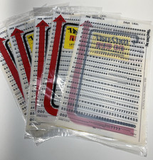 5 sheets Transfer Lettering Helvetica Medium 1/4" (24 PT.) #792