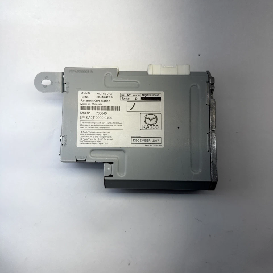 2016-2018 年马自达 CX-5 无线电卫星接收器 原始设备制造商 KA0T66DRX — 第 3/4 张图片