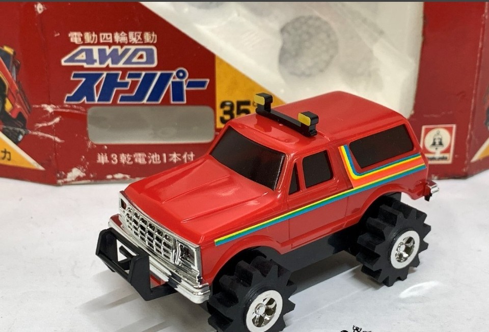 RARE Last1 New Tsukuda Hobby 4WD Red Ford Bronco Truck Schaper Stomper ...