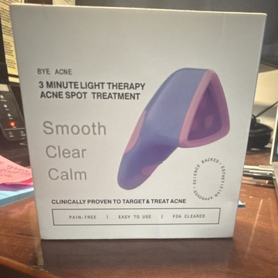 Bye Acne 3 Minute Light Therapy Spot Treatment Device, Rechargeable, FDA Cleared