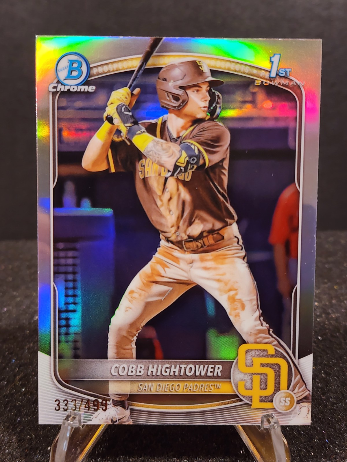 2025 Bowman Chrome Prospects- Cobb Hightower 1st Bowman Refractor /499 #BCP-104