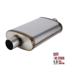 Exhaust Muffler Universal Muffler For 2.5 Inletoutlet 20 Overall Length