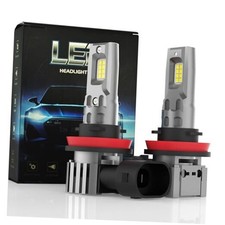 H11 LED Headlight Bulbs 60000LM, 600 Brighter 6500K Cool White,1:1 Mini Size