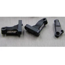 NEW SAMIX Aluminum Center Gear Box Mount Set Black: SCX10-2