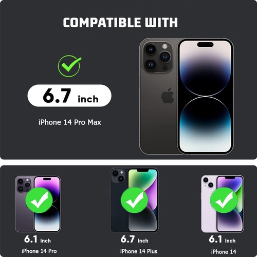 For iPhone 14 15 Plus Pro Max Soft Case Tempered Glass Screen Camera Protector - 第 2/27 張圖片