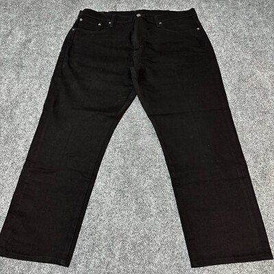 レア Levi's 569 ブラック Levis 569 Jeans Mens 38 Black Denim Cotton Blend Straight High