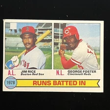 1979 Jim Rice & George Foster - Topps #3 - Runs Batted In - J1-134