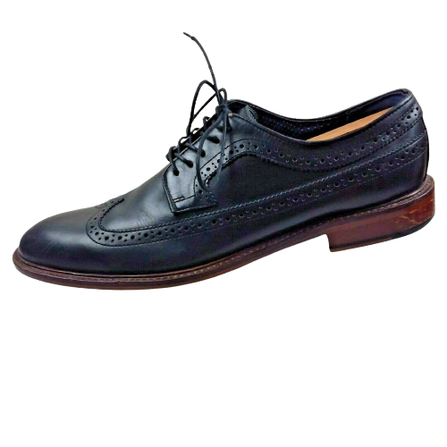 SAOLA Scarpe eleganti Aston grigie da uomo Lovorwen Oxford a coda di rondine taglia 11M pelle nera