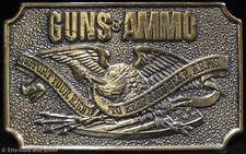Petersen Publishing Great American Buckle Co. Guns  Ammo Eagle Belt Buckle