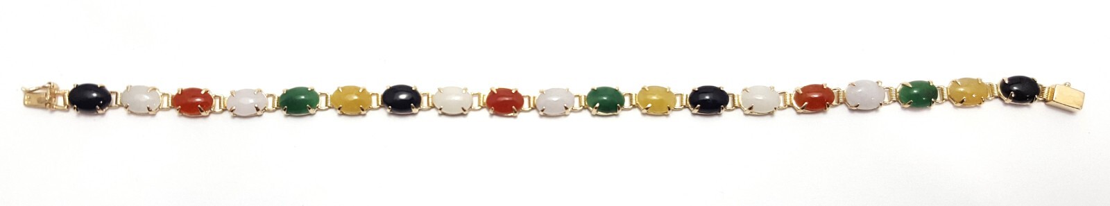 Unique 14K Solid Yellow Gold Designer Multi Color… - image 13