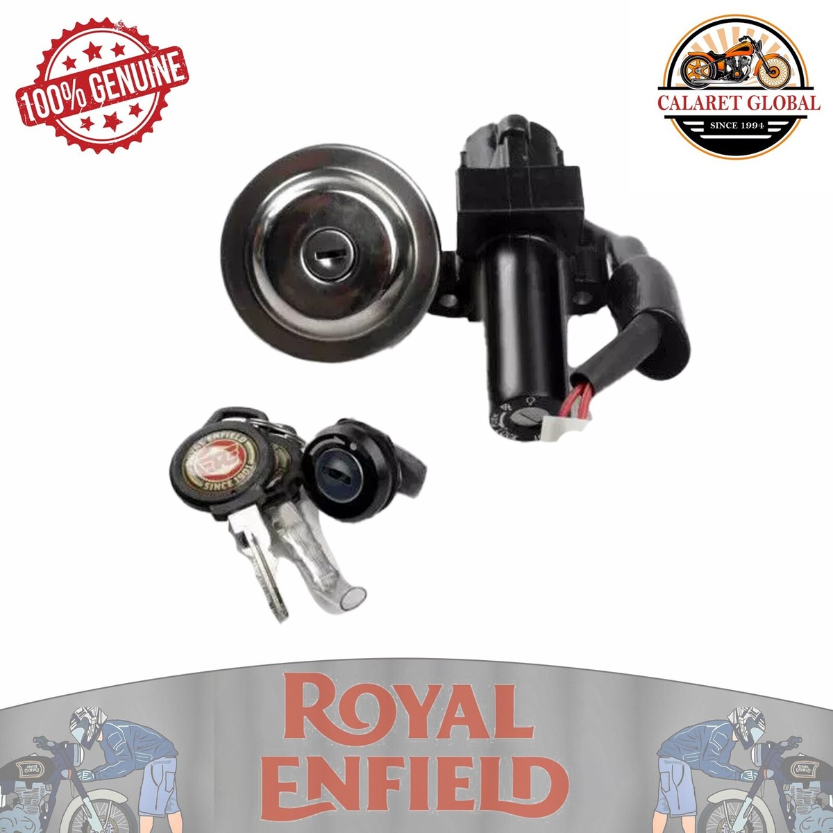 Royal Enfield common key set for thunderbird 350 bsiii 591429/C