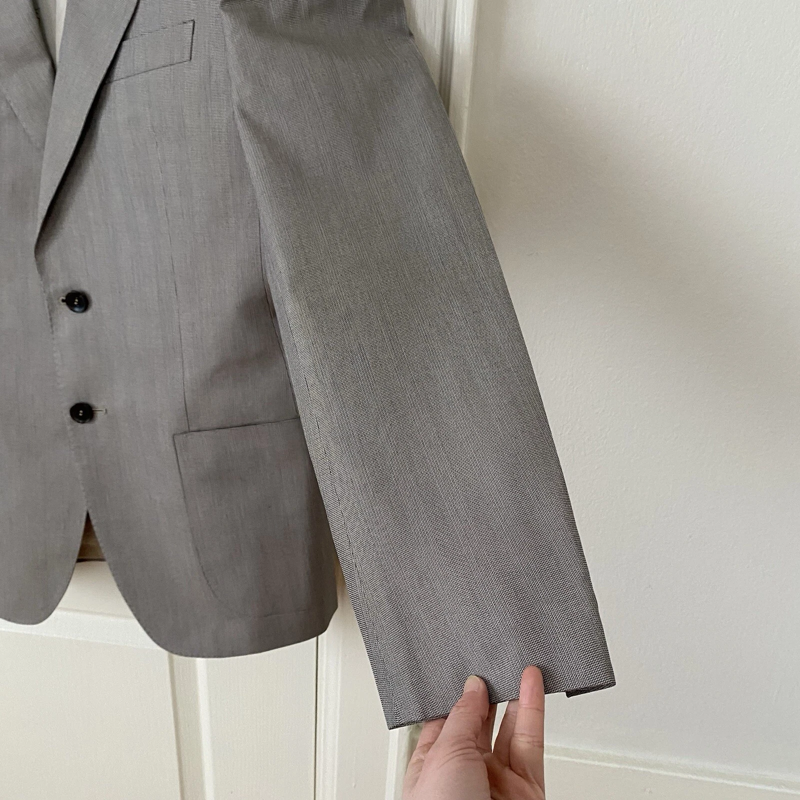 Giacca blazer Gucci vintage made in Switzerland marrone tonale check a quadri taglia 40R