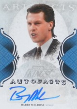 11-12 ud upper deck artifacts autofacts barry melrose kings coach autograph auto