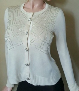 beaded cardigan sweater