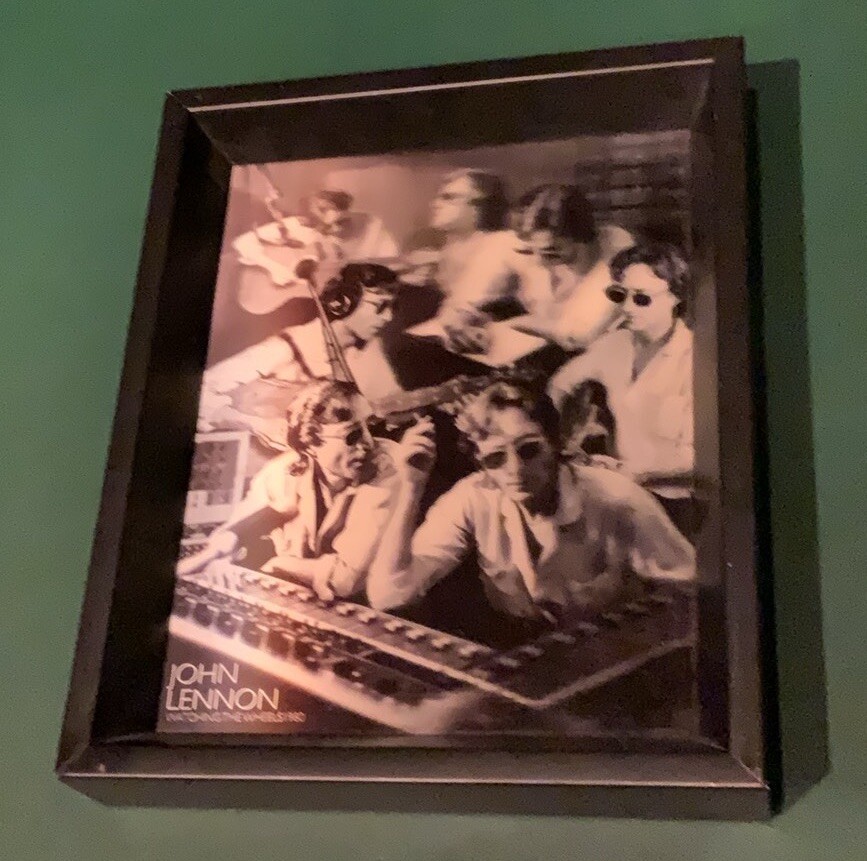 ジョン・レノン Watching The Wheels アートポスター A2版 John Lennon 1980 Watching The Wheels Hologram Picture