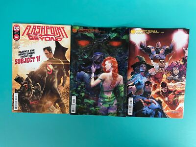 3x FLASHPOINT BEYOND #3 ~ A B VARIANT 1:25 MARQUEZ ~ GEOFF JOHNS ~ NM
