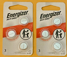 ENERGIZER 357 / 303 A76 LR1154 BATTERY 2X3 6 COUNT PACK NEW SEALED EXP 03/2029