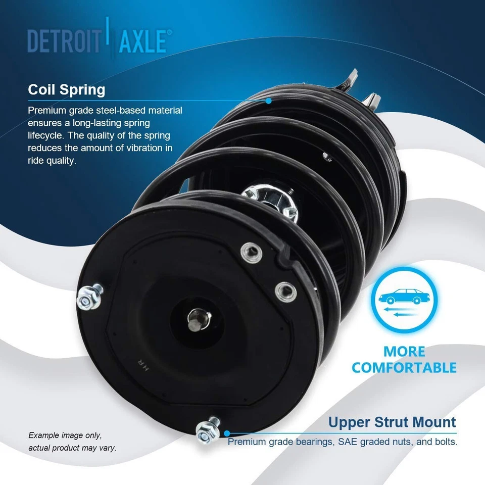 Conjunto de puntal delantero trasero + barra estabilizadora para Dodge Neon 2000-2003 2004 2005 Foto 3 de 4