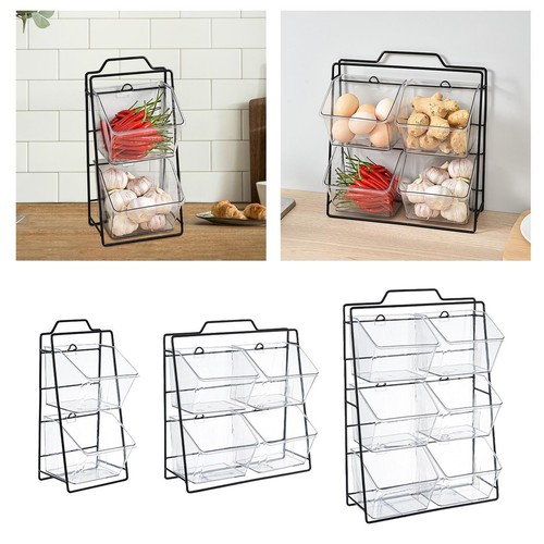 Kitchen Shelving Stovetop Storage Rack for Bathroom Onion Ginger and Garlic - Picture 2 of 11