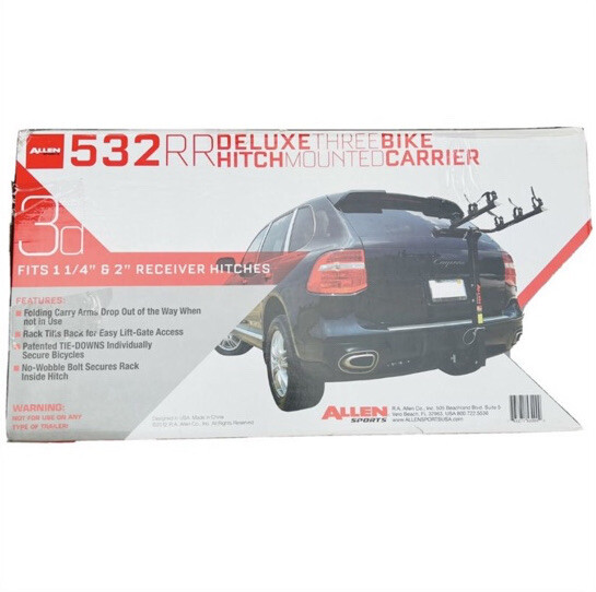 [NEW] Allen Sports Deluxe 3-Bicycle Hitch Mounted Bike Rack 