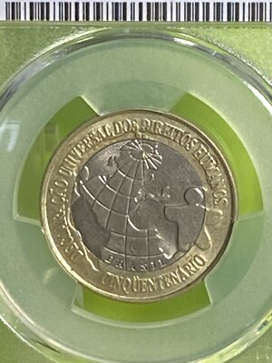 Brazil 1998 Universal Declaration of Human Rights 1 Real PCGS MS65