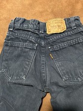 Vintage Levis Jeans, Size 8 Slim Boys 560 Orange Tag, 90  s, W22, Rare Navy Blue