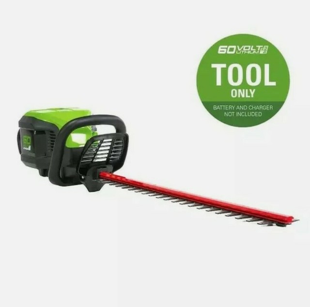 NEW Greenworks 60Volt Liion 24in Hedge Trimmer HT60B00 Bare Tool Only eBay