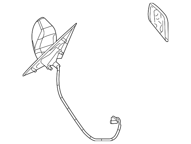 Genuine GM F Mirror 25827593