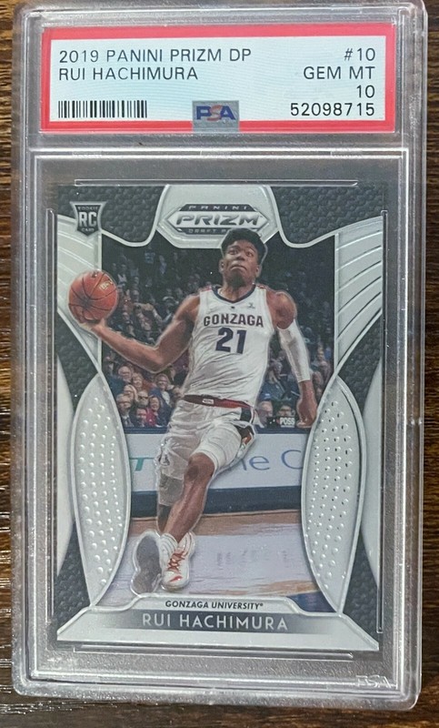 RUI HACHIMURA 2019 Panini Prizm Draft #10 PSA 9 Basketball