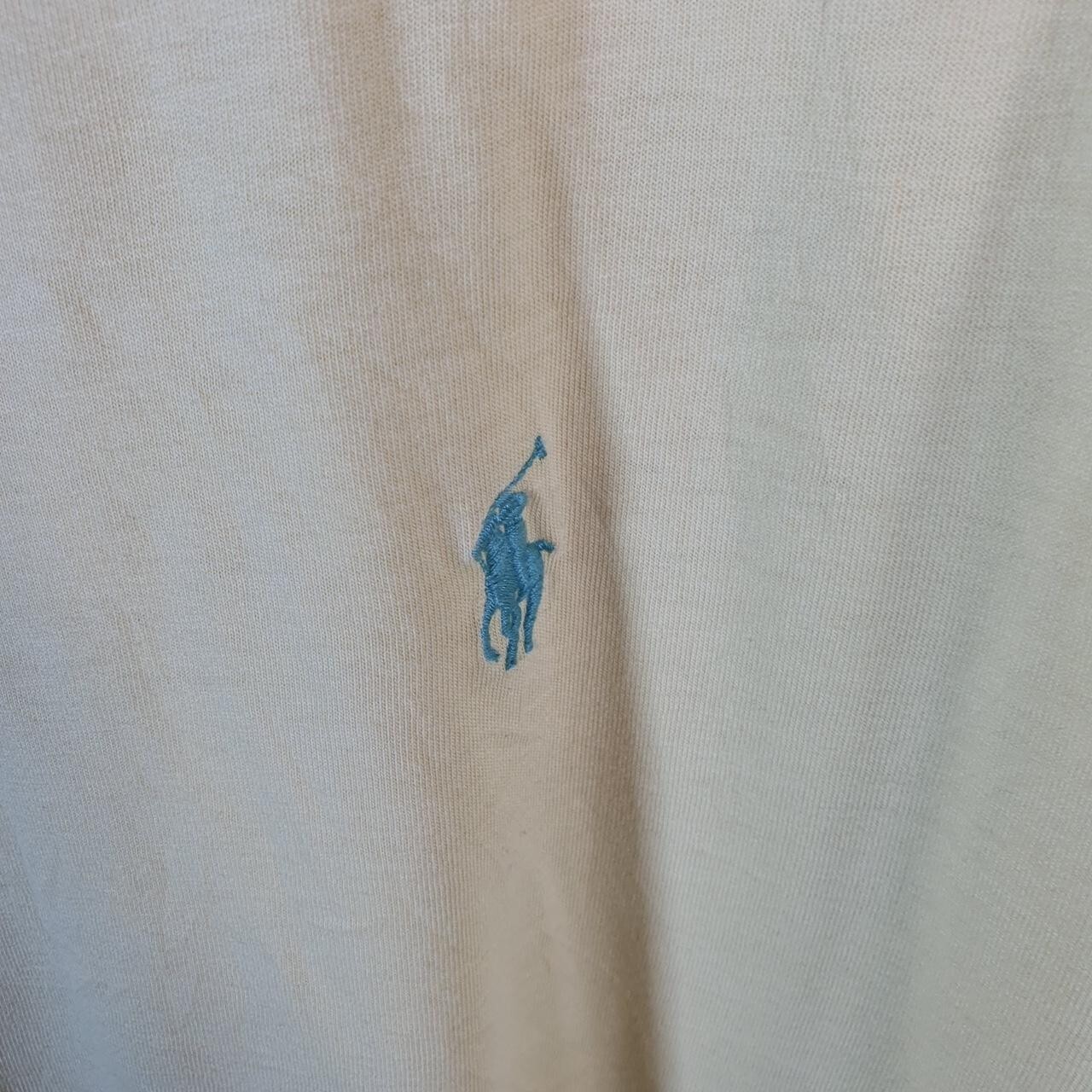 Polo Ralph Lauren vintage uomo XL gialla ricamata pony vestibilità classica