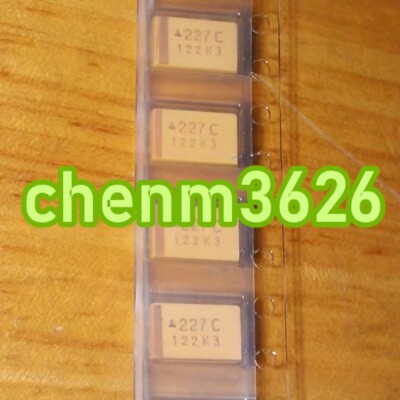 10PCS Tantalum chip capacitor 16V220UF 227 220UF 16V D7343 Type D yellow#YT