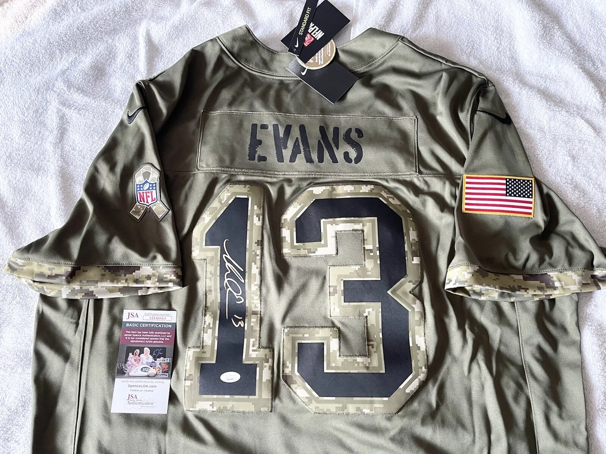 Nike Tampa Bay Buccaneers No21 Justin Evans Olive Women's Stitched NFL Limited 2017 Salute to Service Jersey