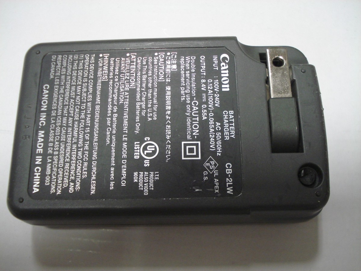 Genuine Canon CB-2LW Charger NB-2LH Battery G7 G9 S50 S70 S80 EOS