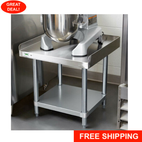 24" x 24" Stainless Steel Table Commercial Heavy Duty Equipment Work Mixer Stand