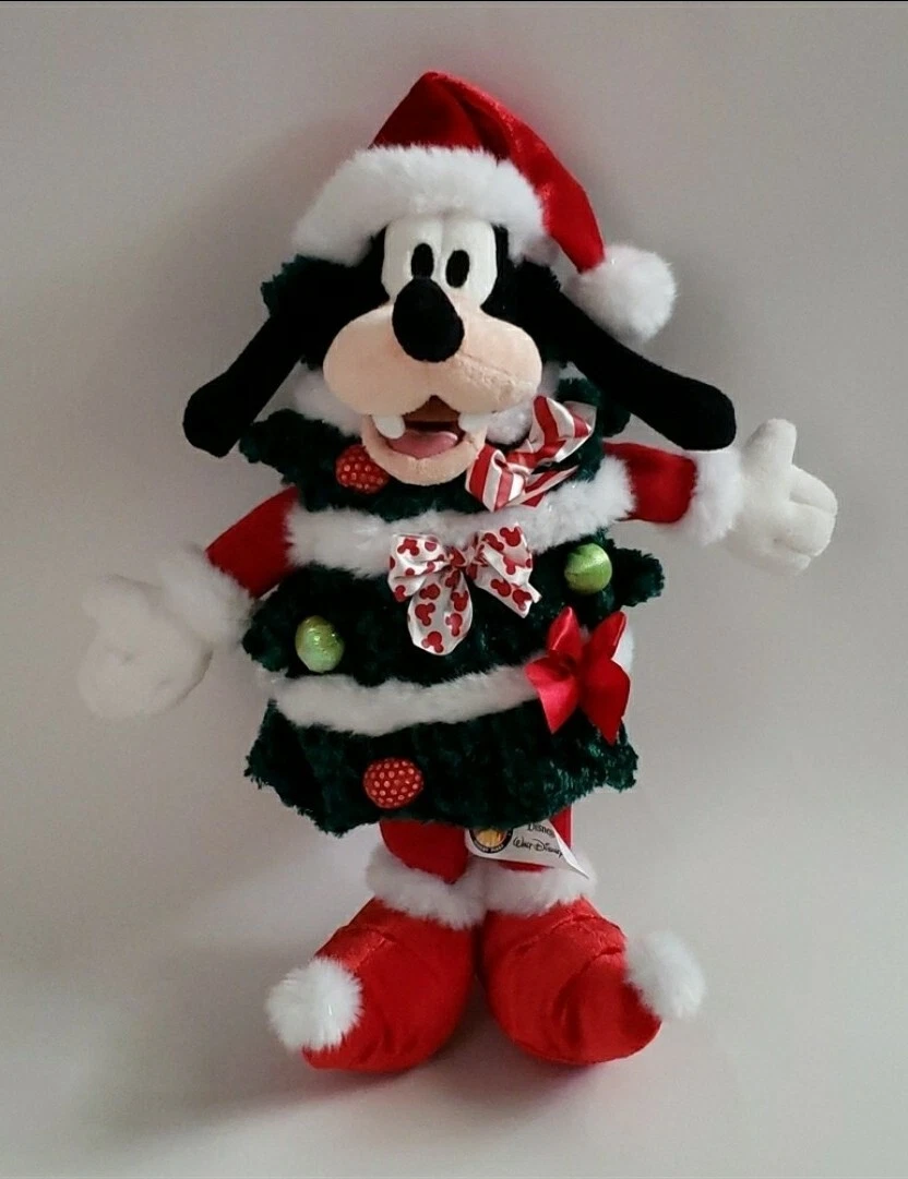 Disney World Park Exclusive Holiday Goofy Christmas Tree Plush 12