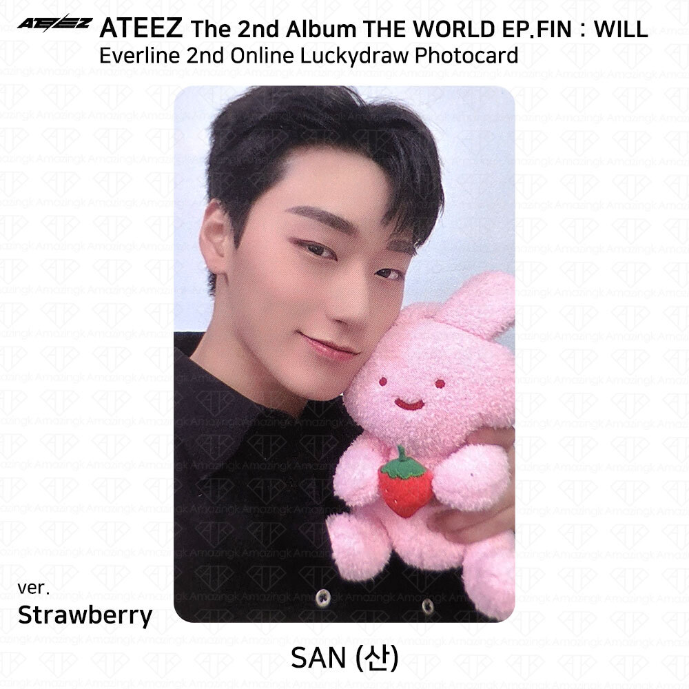ATEEZ THE WORLD EP.FIN WILL Everline 2nd Luckydraw Photocard
