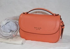 🌸 KATE Spade Knott Top handle Bag Melon Ball Crossbody Leather Purse Handbag