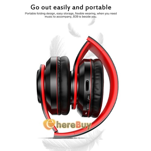 Wireless Bluetooth 5.0 Headphones Headset Over-Ear FM Radio MIC Foldable TF Card - Picture 8 of 58