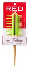 Kiss Red Pro Comb Triple Multi-Function Pack of 3