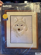 Janlynn Candlewicking White Wolf 13-253 Needlework Kit 11 x 14 NEW