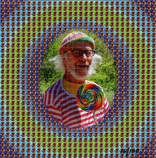 George Walker Lollipop SIGNED  BLOTTER ART perforated tabs psychedelic