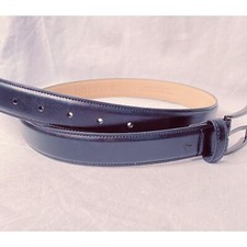Dockers Belt Basic Shiny Black Square Buckle Size 36