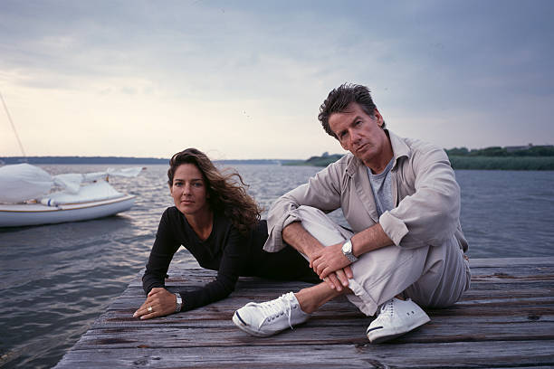 Calvin Klein And His Wife In Their House Of Long Island 1993 Old Photo 6