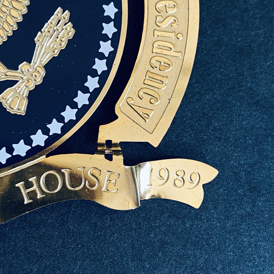 1989 White House Ornament Presidential Bicentennial Metal Enamel Eagle